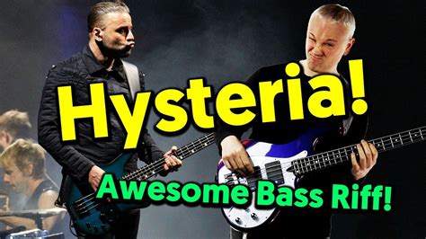 chris wolstenholme basses|hysteria no bass.